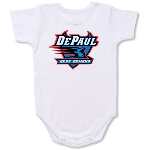 DePaul Blue Demons Baby Bodysuit Creeper #01